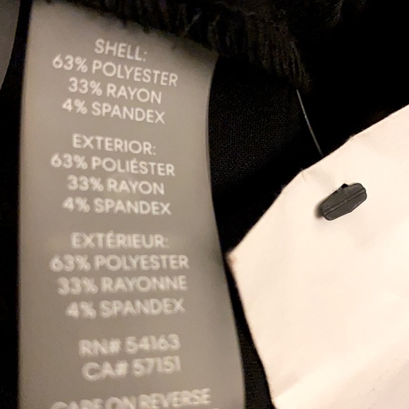 Calvin Klein pants/trousers in size 4 black NWT - Picture 8 of 10